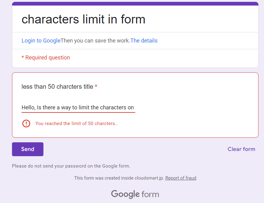 Count Word Needed Example