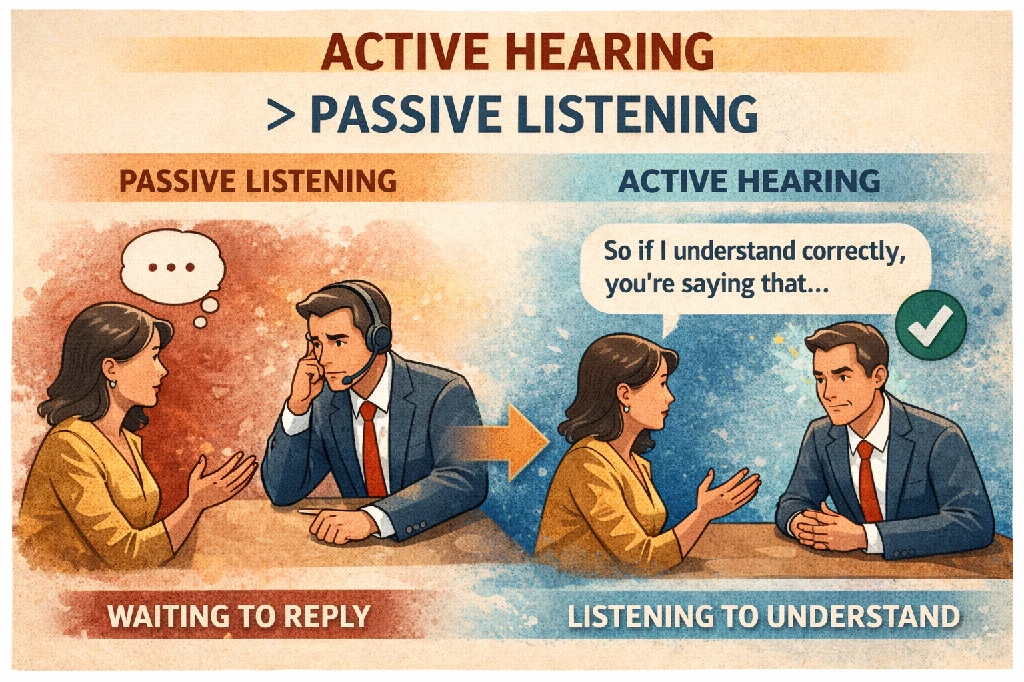 Active Hearing > Passive Listening