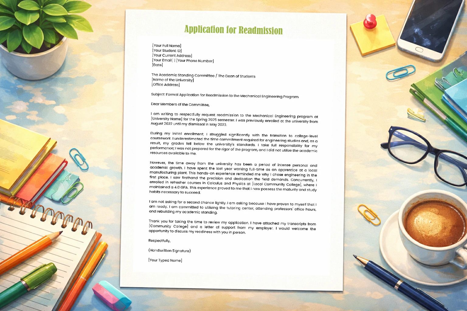 Application for Admission