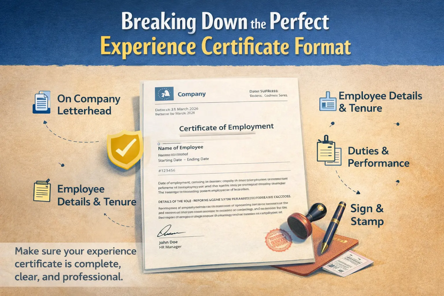 Breaking Down the Perfect Experience Certificate Format