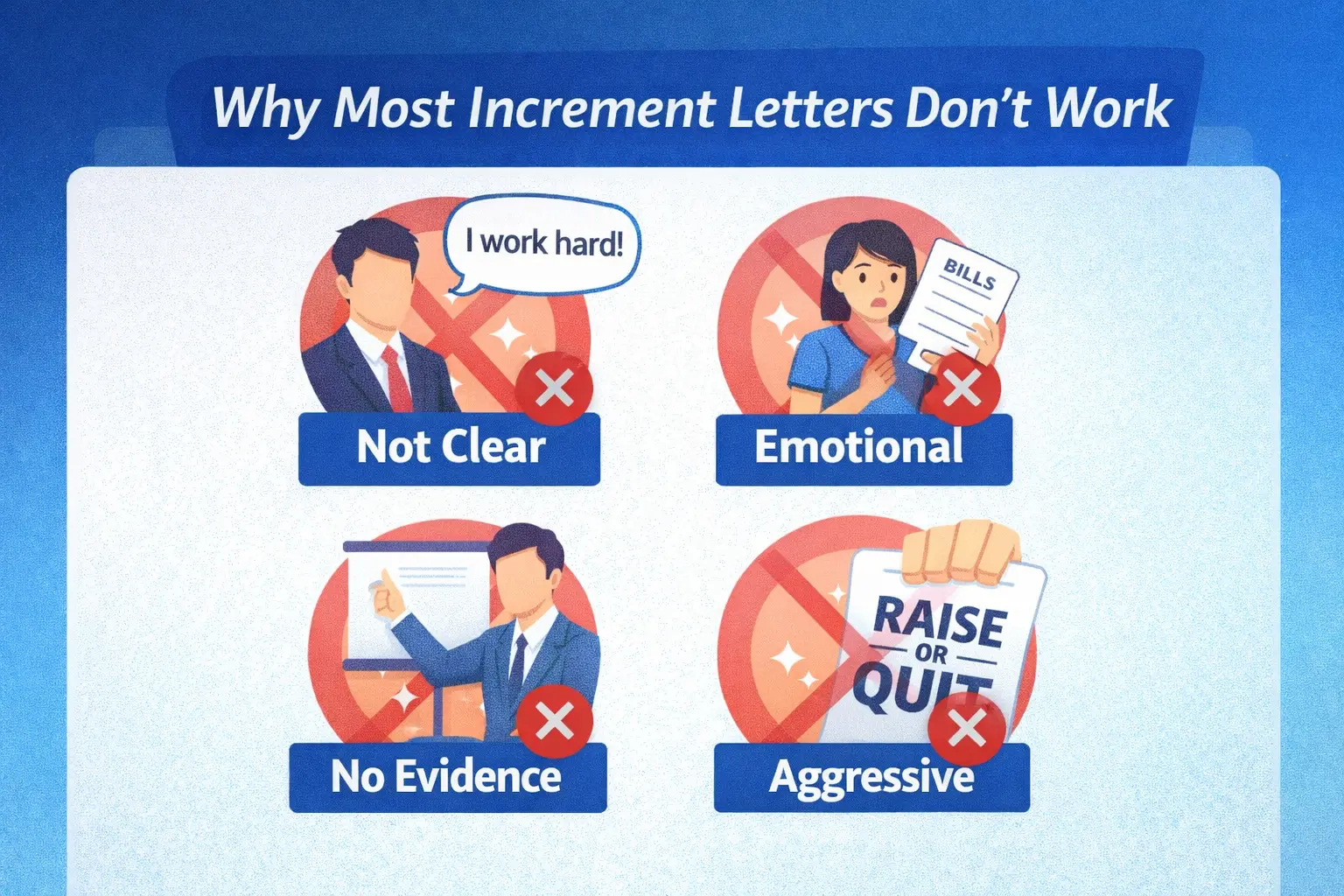 Why Most Increment Letters Don't Work