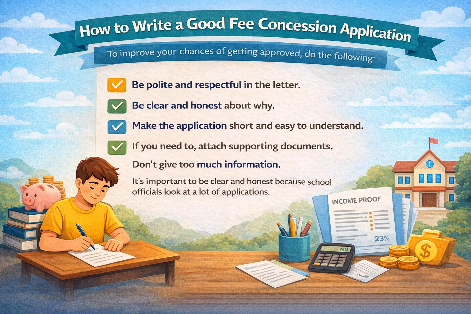 Good Fee Concession Application Tips