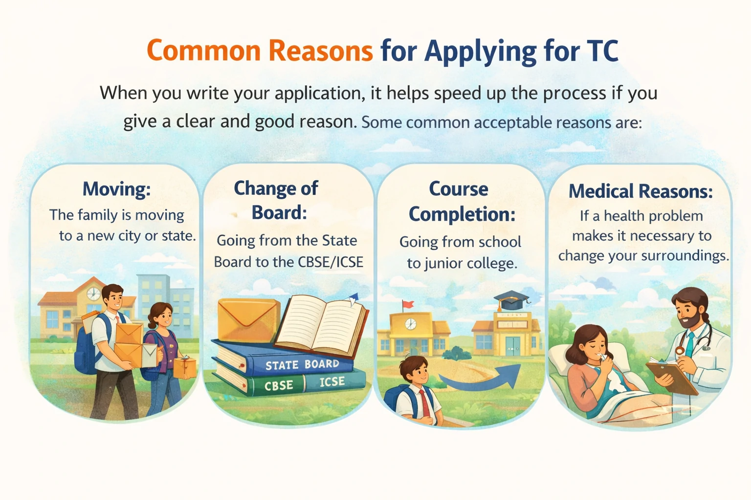 Common Reasons for Applying for TC