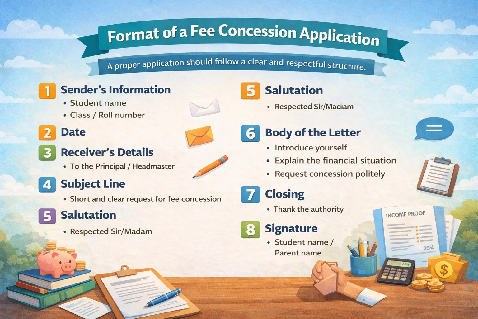 An Application Format for Fee Concession