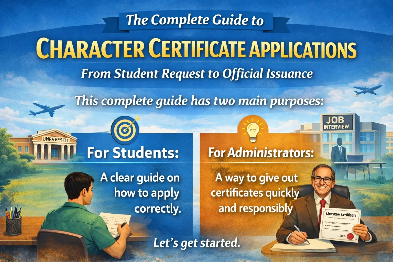 Character Certificate Components: Application and Certifications
