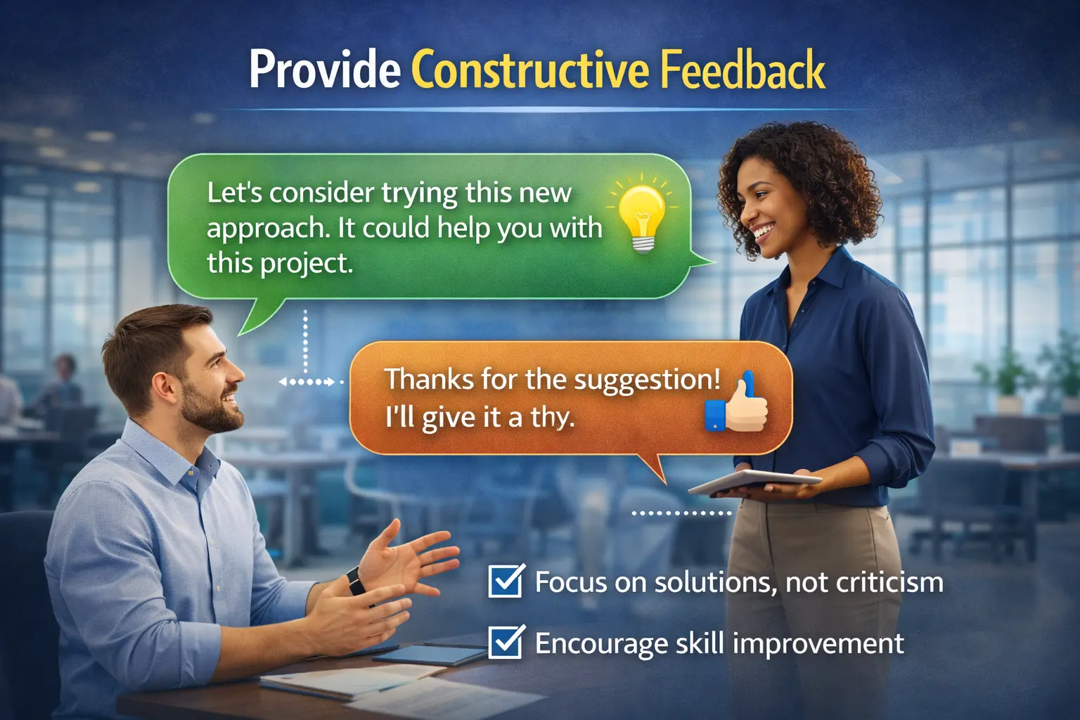 Provide Constructive Feedback