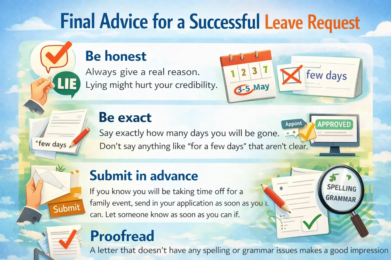 Final Advice for a Successful Leave Request
