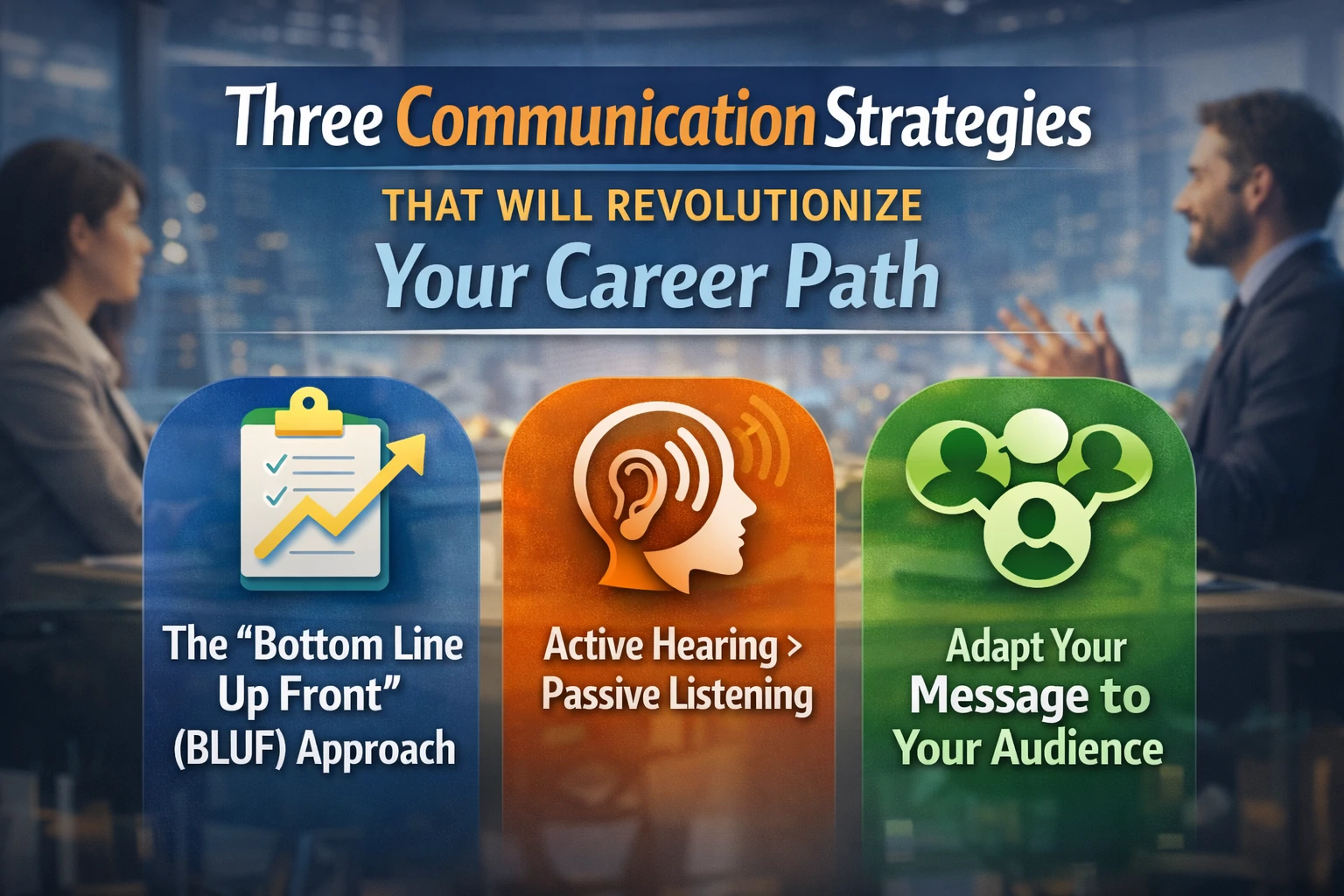 Three Communication Strategies That Will Revolutionize Your Career Path