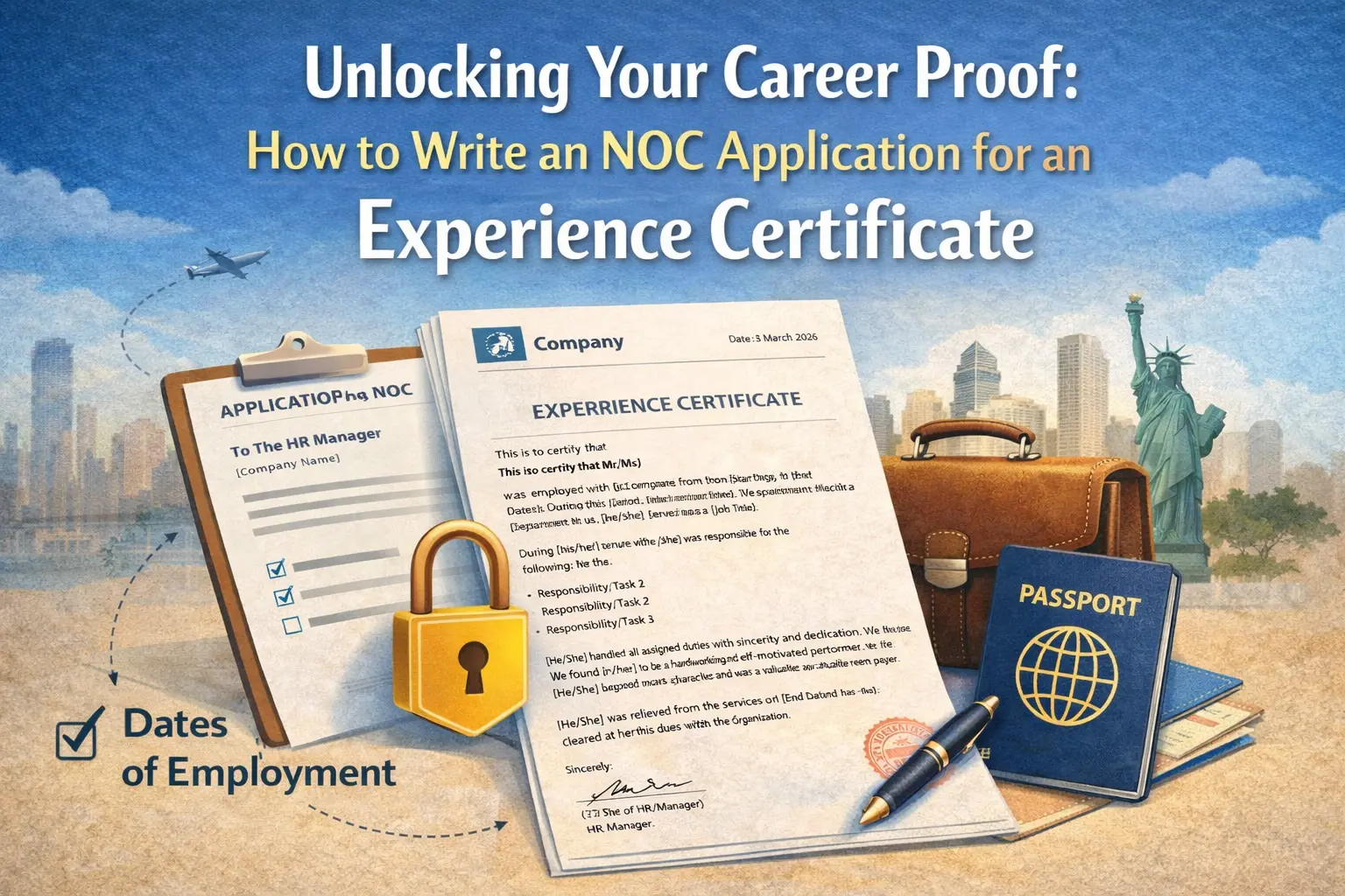 Unlocking Your Career Proof: How to Write a No Objection Certificate (NOC) Application for an Experience Certificate